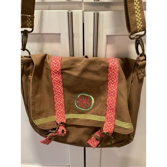 American Girl Canvas Lee Clarke Messenger Shoulder Cross Body Bag - Picture 3 of 12
